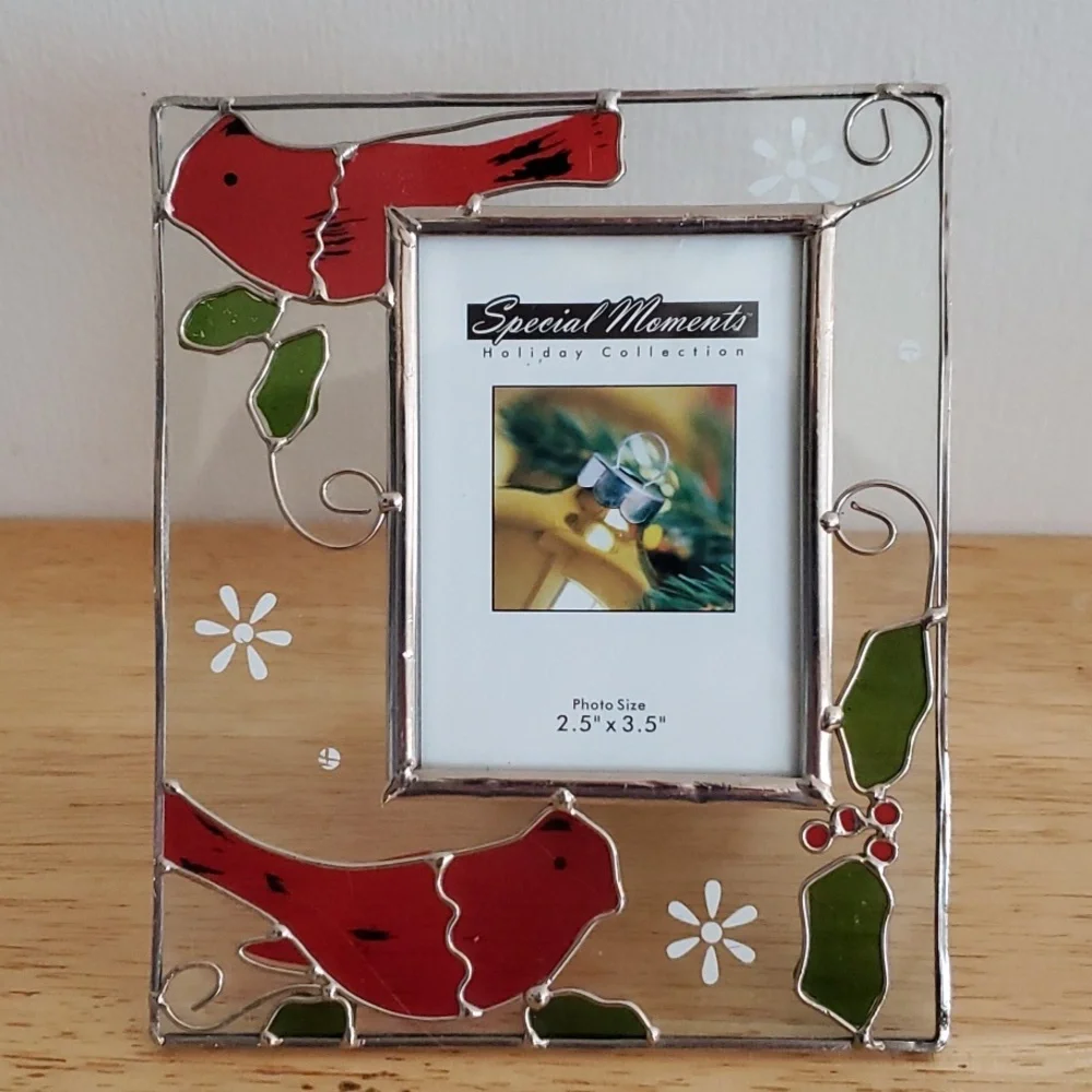 Stain Glass Holiday Christmas Picture Frames